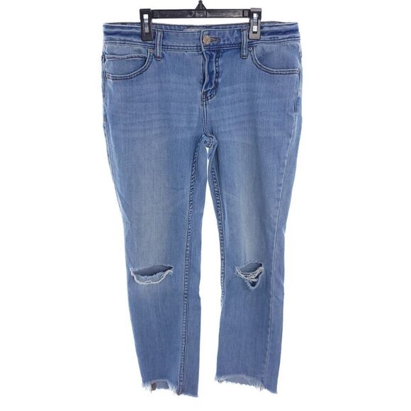 Free People Women's Size 30 Blue Cotton Distressed Jeans - Picture 1 of 9